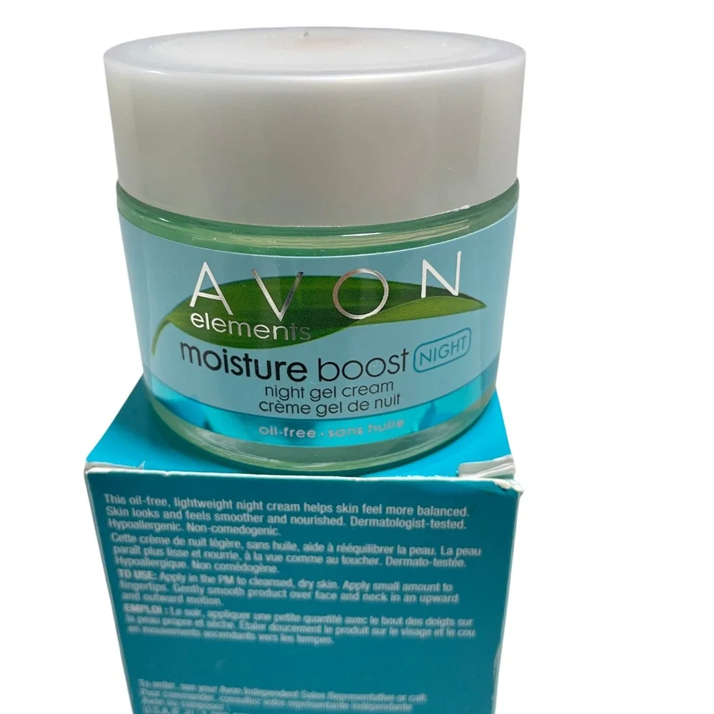 Avon Elements Moisture Boost Night Gel Cream NEW in Box 1.7 fl Oz
